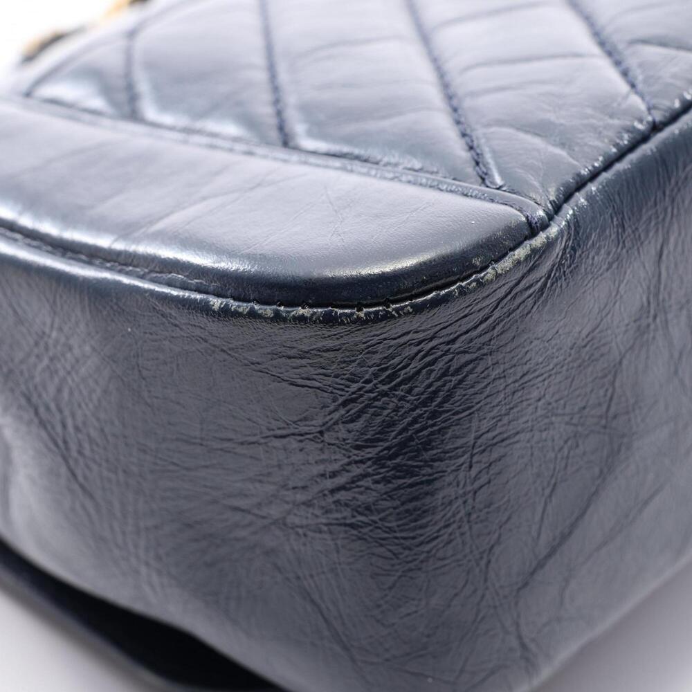 Chanel Chevron V-stitch Top Handle 2-Way Shoulder Bag/Handbag Leather Women's... - Picture 10 of 10